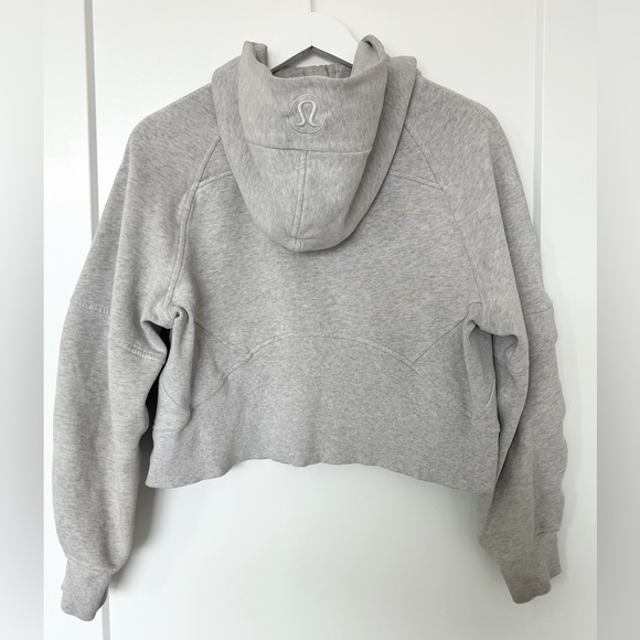 Lululemon Scuba Oversized Half Zip Hoodie Heathered Core Light Grey XS/S LW3DUSS - Picture 9 of 14